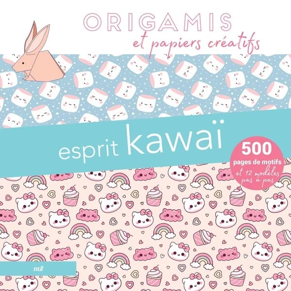 Esprit kawaï : origamis et papiers créatifs