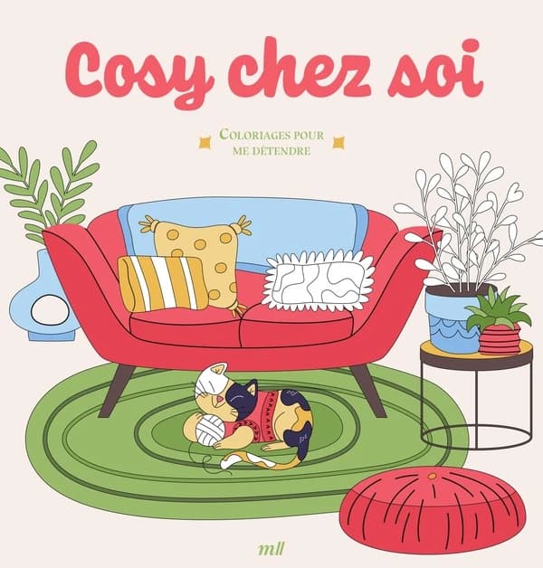 Cosy chez soi : 48 coloriages d'art-thérapie pour me détendre et m'évader