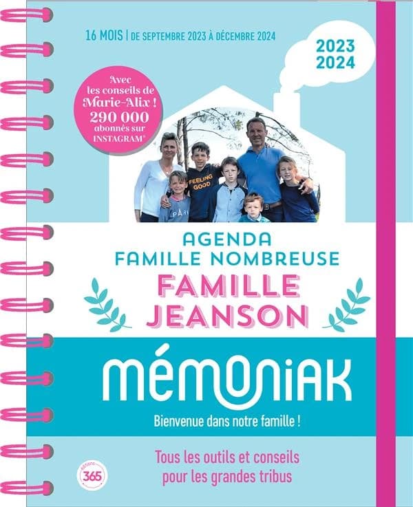 Mémoniak : agenda famille nombreuse, famille Jeanson : de septembre à décembre (édition 2023