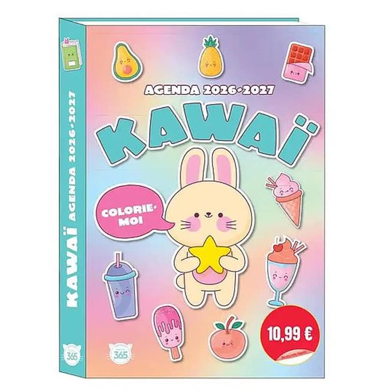 Agenda scolaire kawaï colorie-moi (édition 2026