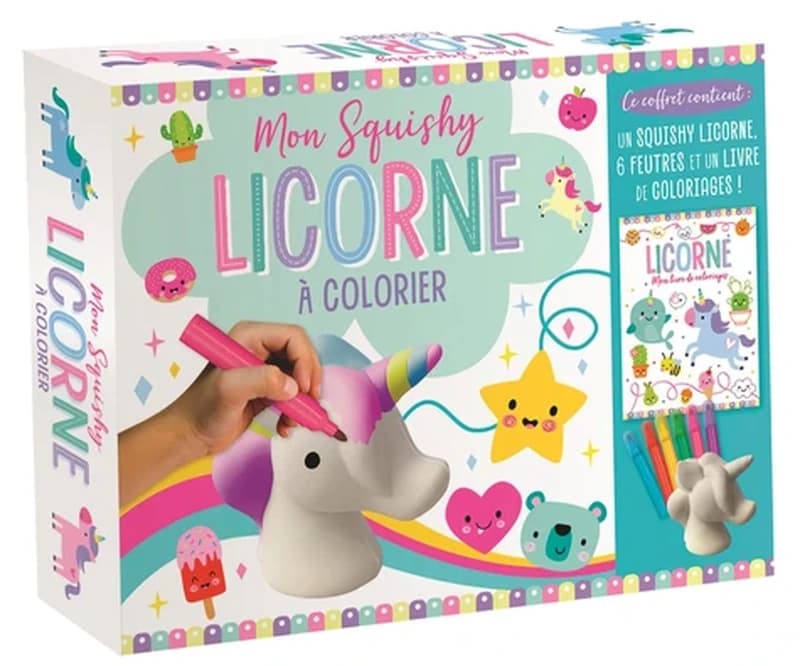 Licorne : mon squishy licorne à colorier : [Album à colorier]