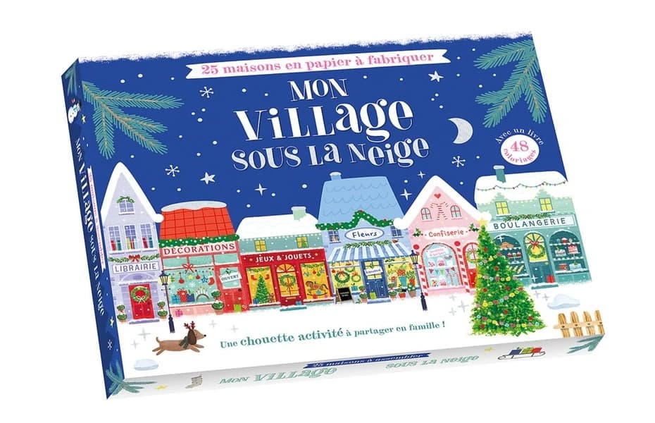 Mon village sous la neige : 25 maisons en papier à fabriquer