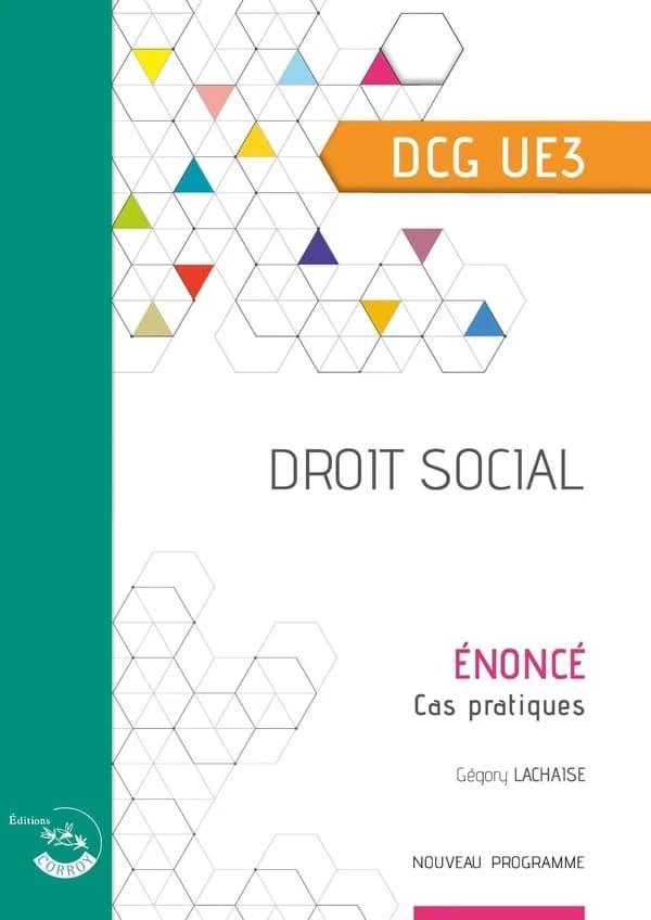 Droit social : diplôme de comptabilité et de gestion, UE 3 : énoncé (Éd. 2025-2026) Grégory Lachaise,...
