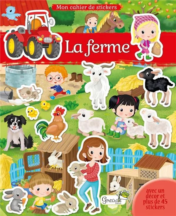 Mon cahier de stickers : La ferme