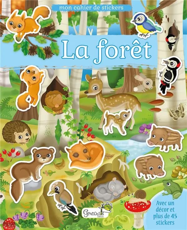 Mon cahier de stickers : La forêt
