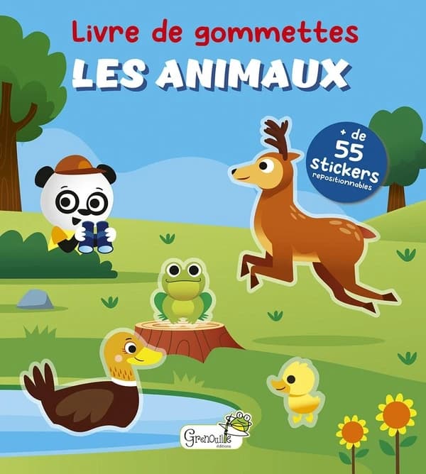 Livre de gommettes : Les animaux