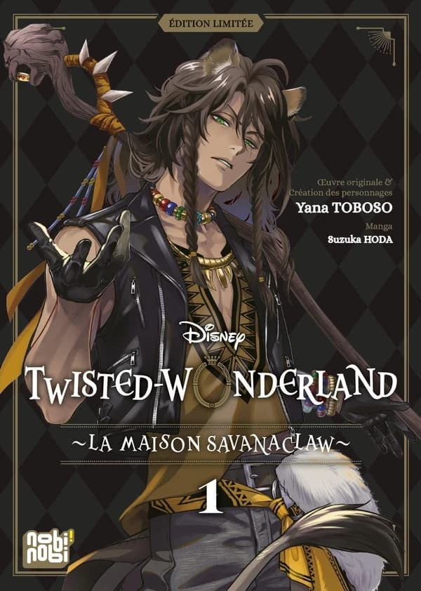 Twisted-Wonderland : la maison Savanaclaw. 1 (Éd. limitée) manga, Suzuka Oda ; oeuvre originale & création des personnages, Yana Toboso ; [publié par] Disney