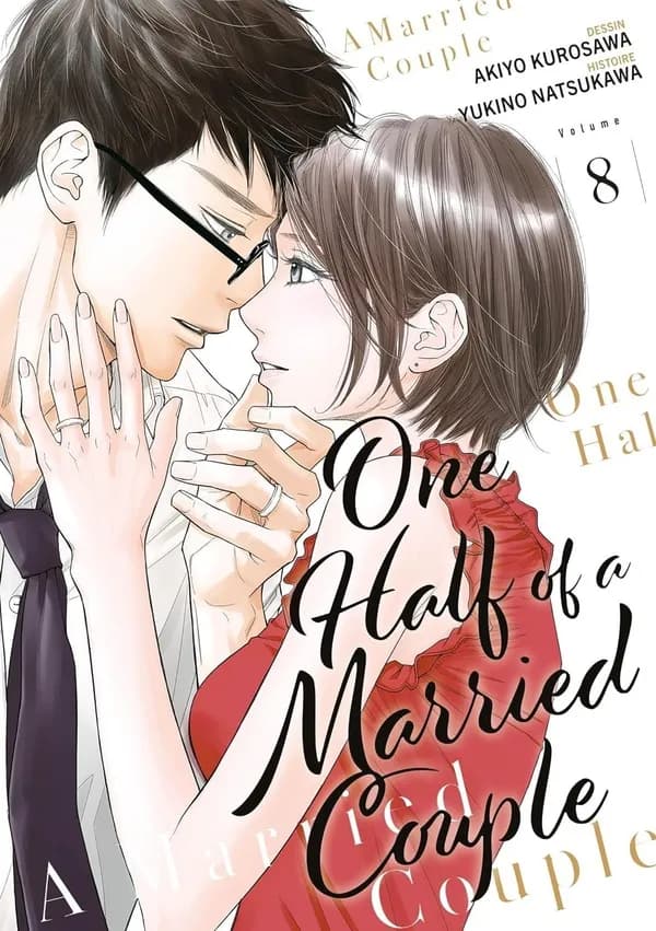 One half of a married couple. 8