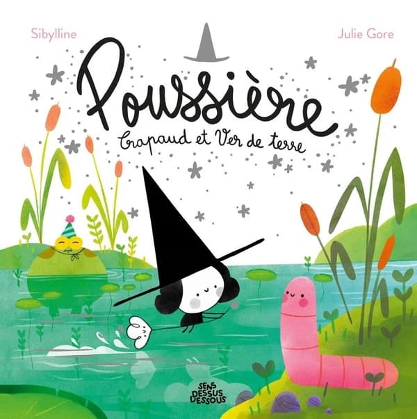 Poussière, crapaud et ver de terre