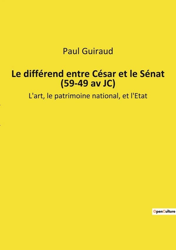 Le différend entre César et le Sénat (59-49 av JC) : Les transitions de César face à la République en péril