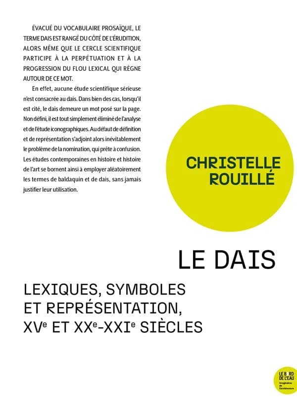 Le dais : lexiques, symboles et représentation, XVe et XXe-XXIe siècles