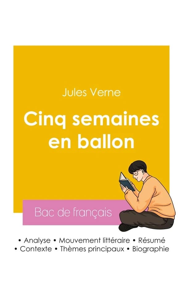 Réussir son Bac de français 2026 : Analyse du roman Cinq semaines en ballon de Jules Verne
