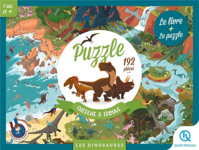Puzzle Cherche et Trouve : Les dinosaures (2e édition)