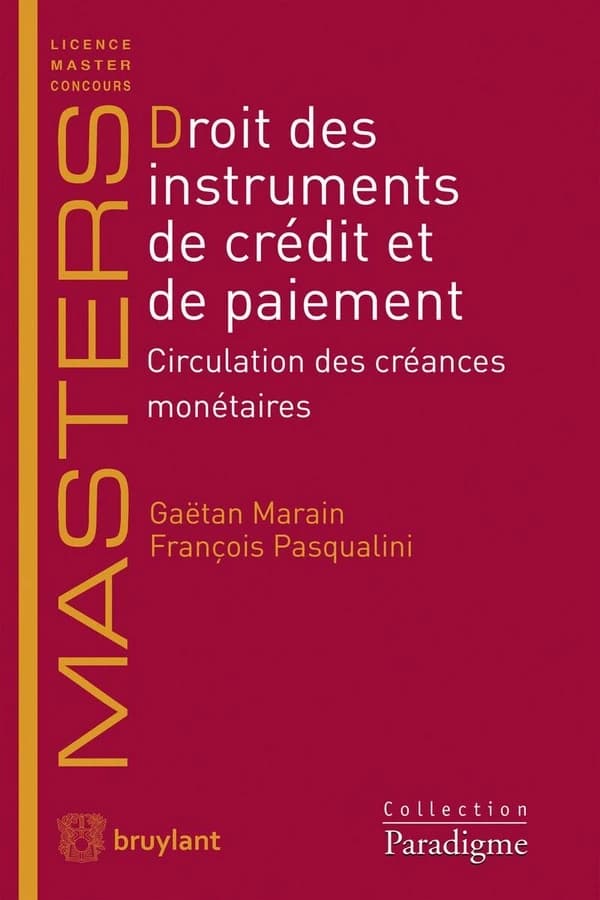 Droit des instruments de crédit et de paiement : circulation des créances monétaires