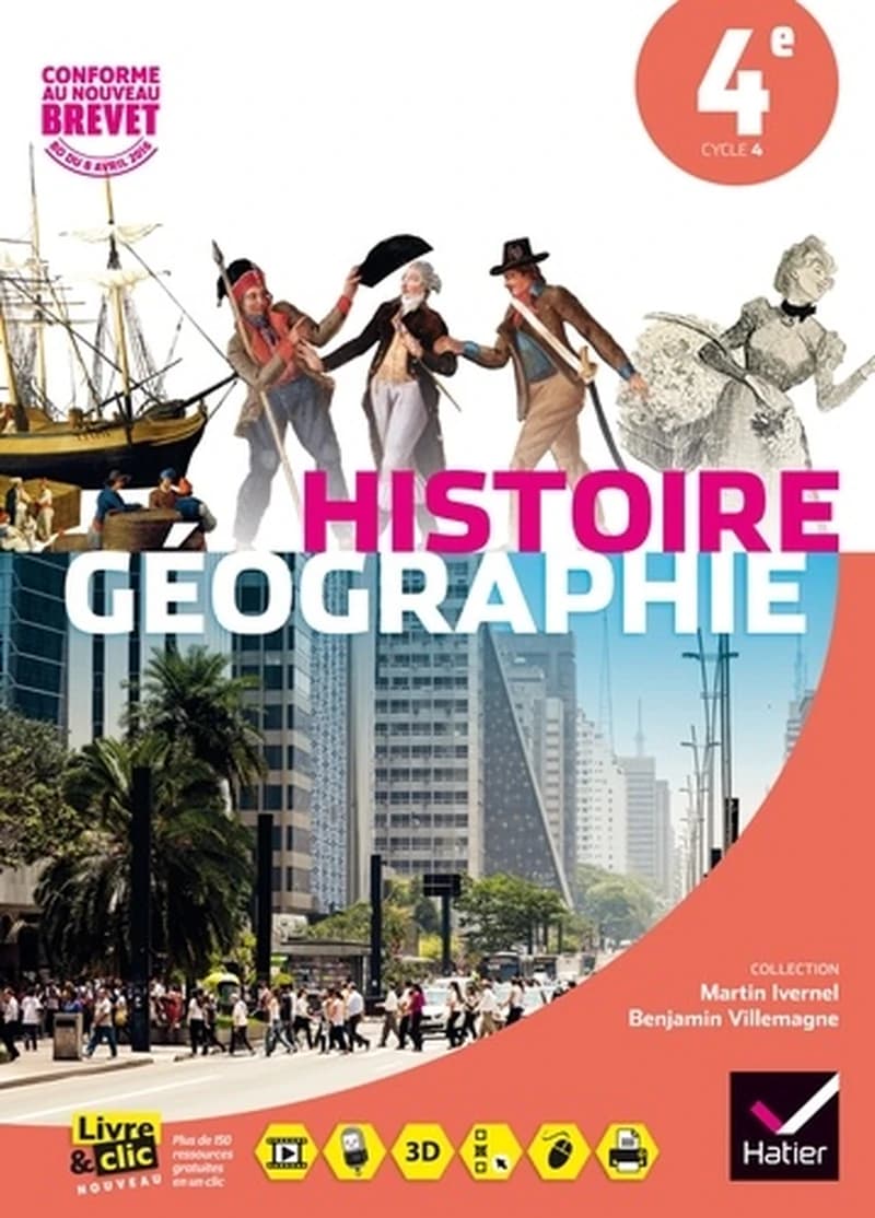 Histoire-géographie, 4e cycle 4 : [conforme au nouveau brevet]