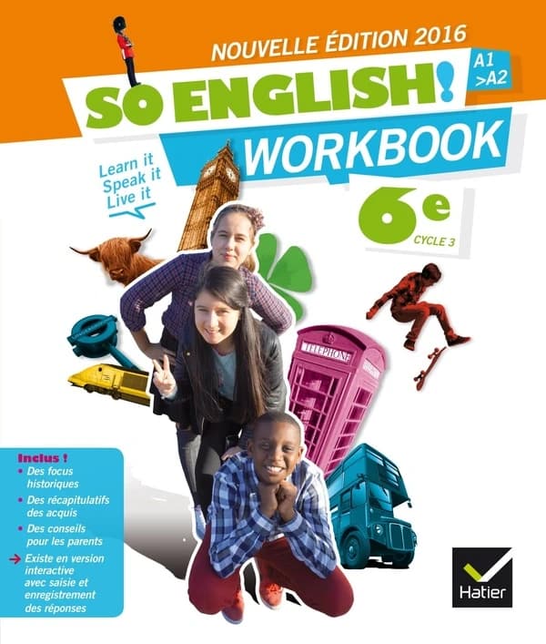 So english ! : 6e, cycle 3 : A1-A2