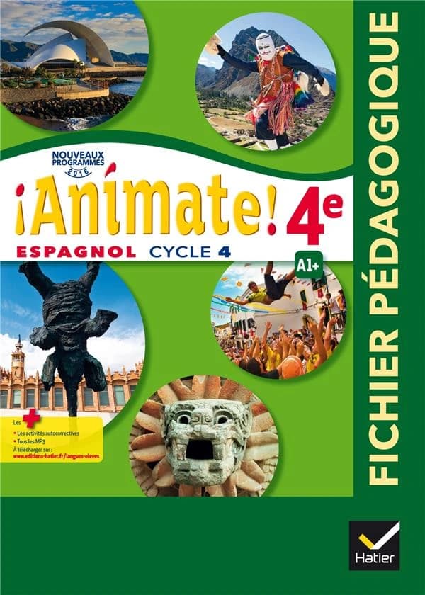 Espagnol 4e LV2 A1+ Animate! : Fichier pédagogique