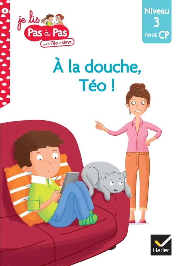 À la douche Téo !