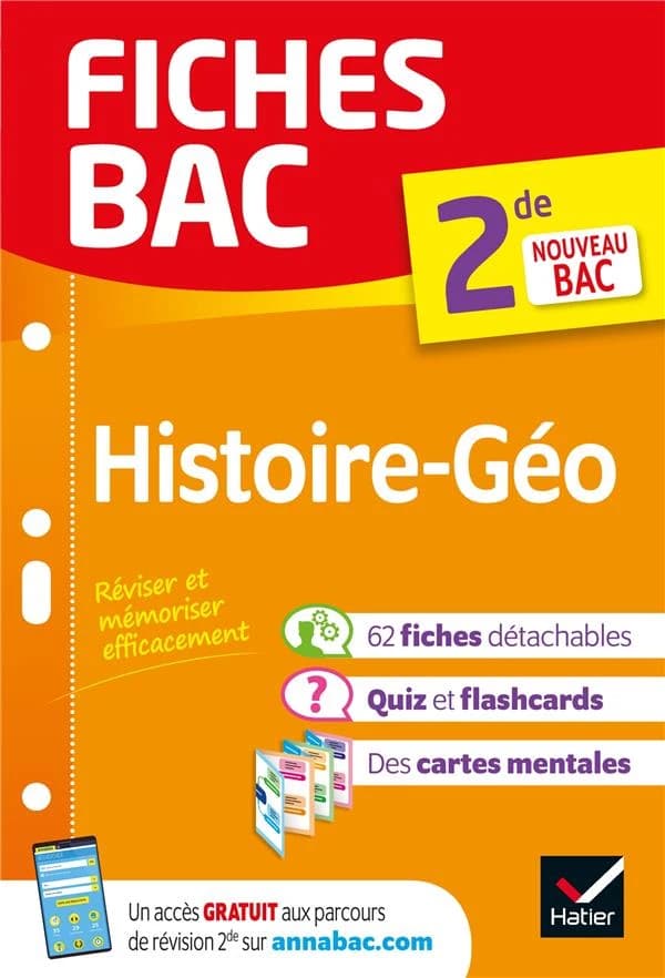 Fiches bac Tome 41 : histoire-géographie ; 2de