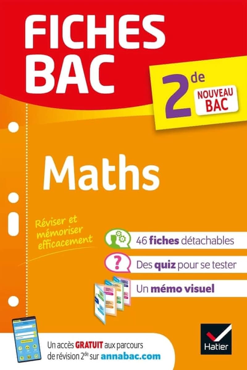 Fiches bac Tome 42 : maths ; 2de