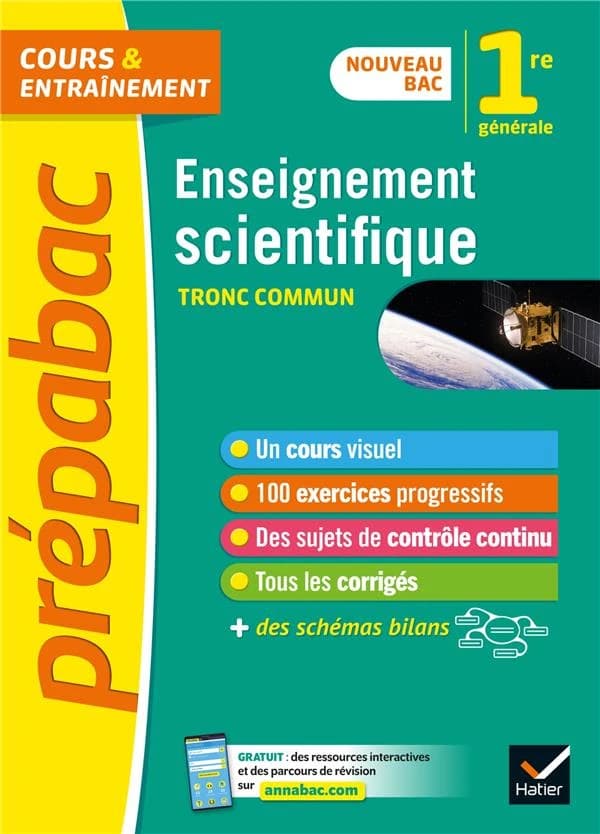 Prépabac Enseignement scientifique 1re générale : nouveau programme de Première
