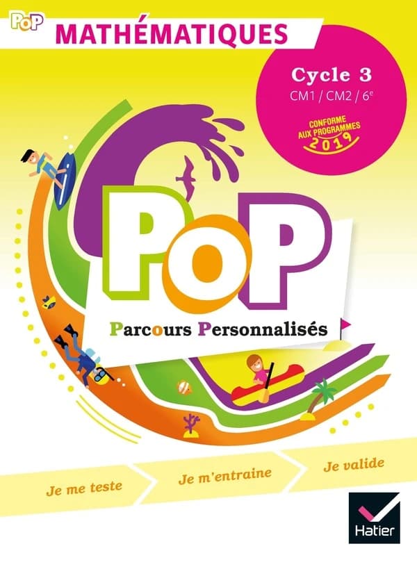 POP : maths cycle 3 ; livre de l'élève (édition 2019)