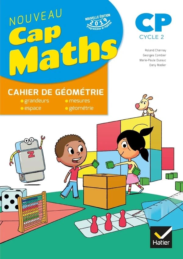 Cap Maths : CP ; cahier de géometrie-mesure (édition 2019)