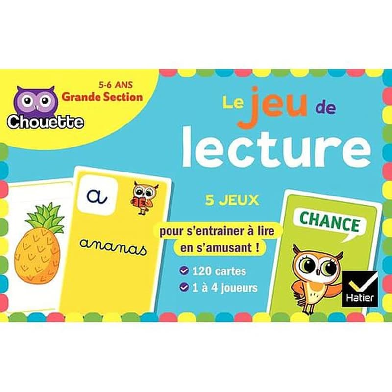Chouette entraînement : le jeu de lecture ; GS ; 5 jeux pour s'entraîner en s'amusant !