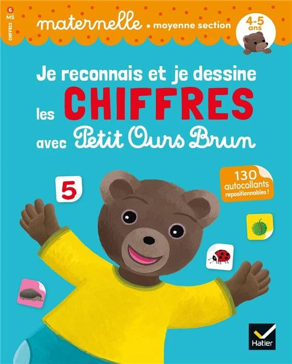 Je reconnais et je dessine les chiffres avec Petit Ours Brun ; MS