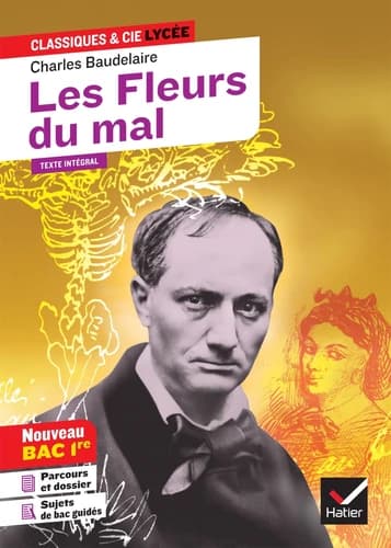 Les fleurs du mal : 1857-1868, texte intégral suivi d'un dossier nouveau bac
