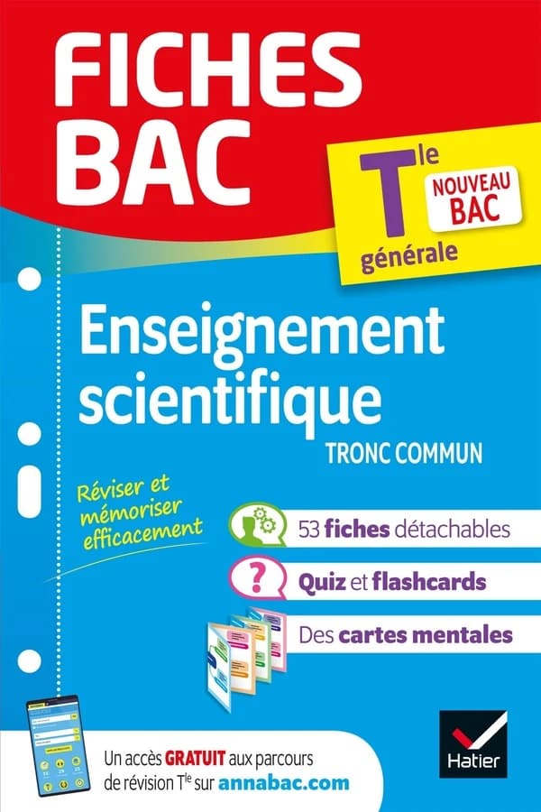 Enseignement scientifique tronc commun, terminale nouveau bac