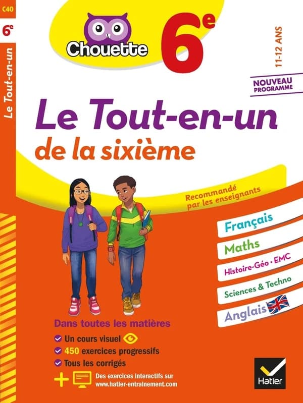 Chouette entraînement : le tout-en-un ; 6e