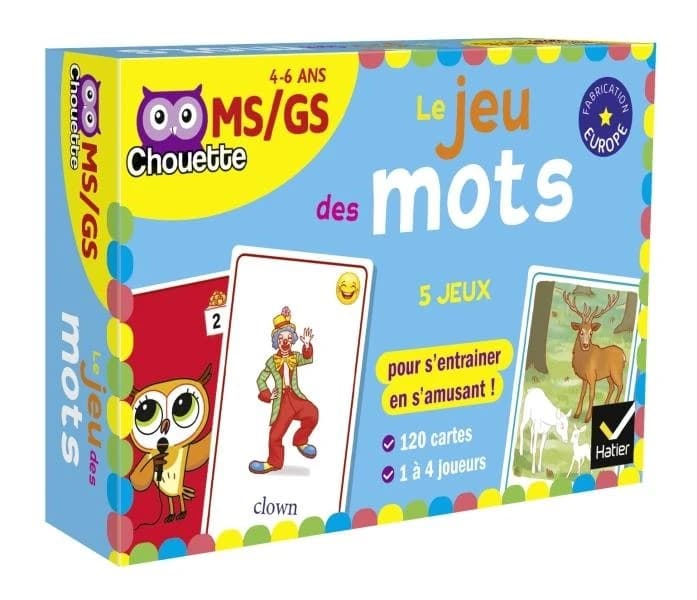 Chouette entraînement : le jeu des mots ; MS, GS