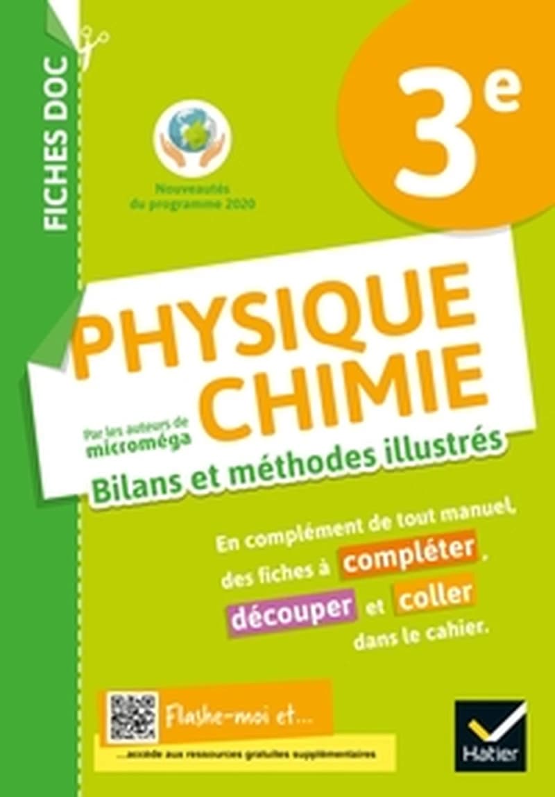 Physique Chimie 3e Fiches doc : Cahier de l'élève