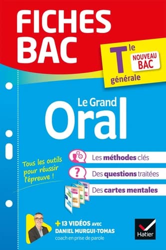 Le grand oral : Tle générale nouveau bac