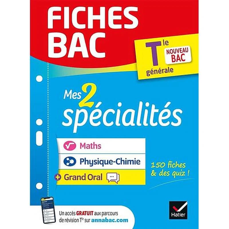 Mes 2 spécialités : mathématiques, physique-chimie, grand oral : nouveau bac Tle générale