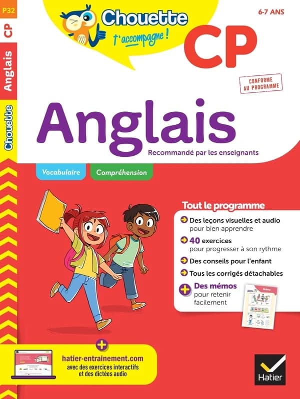 Chouette entraînement Tome P32 : anglais ; CP