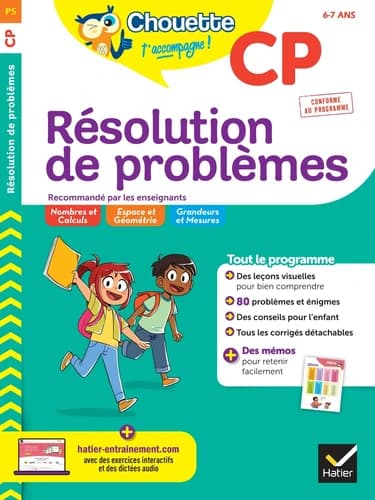 Chouette entraînement Tome P5 : Résolution de problèmes ; CP