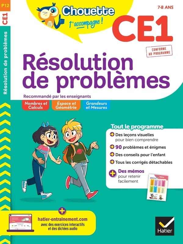 Résolution de problèmes CE1, 7-8 ans