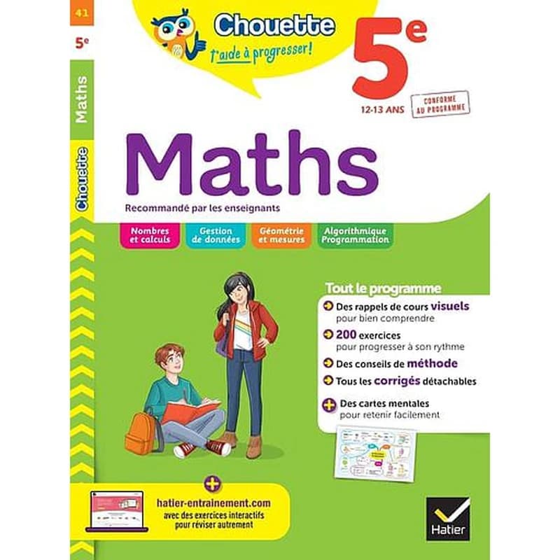 Chouette entraînement Tome 41 : maths ; 5e