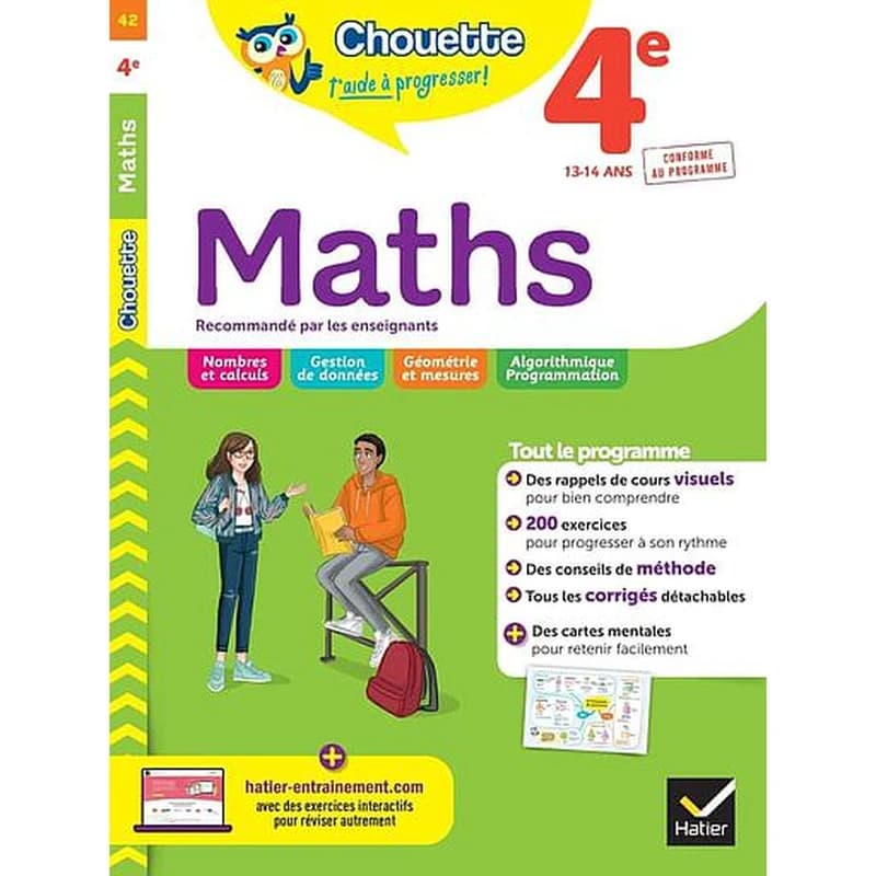 Chouette entraînement Tome 42 : maths ; 4e