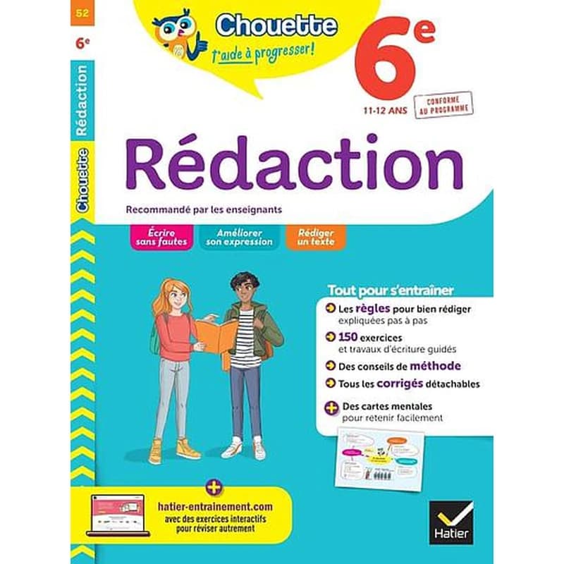 Chouette entraînement Tome 52 : rédaction ; 6e