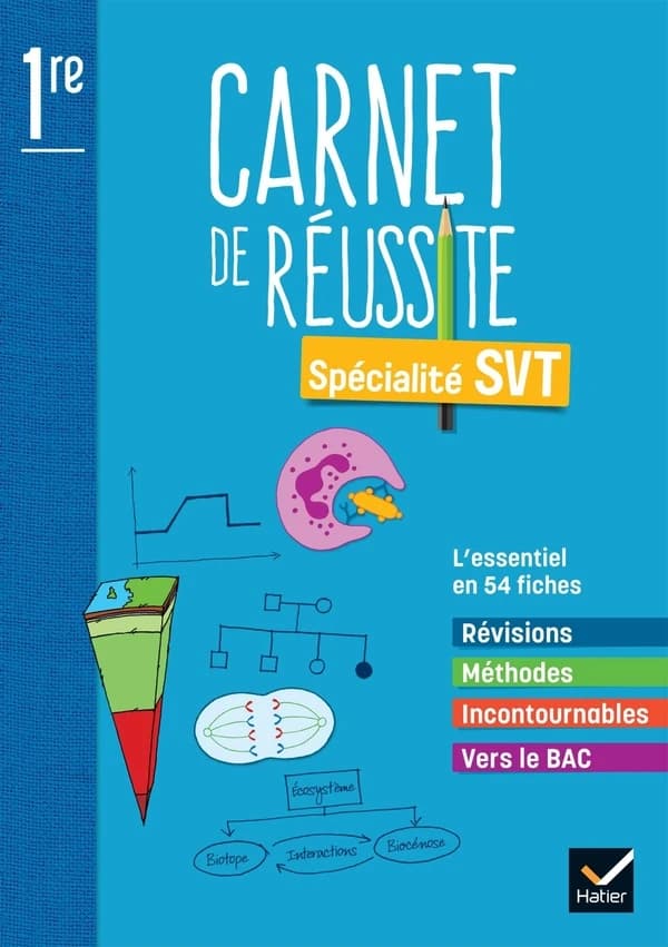 Mon carnet de réussite ; spécialité SVT ; 1re ; carnet élève
