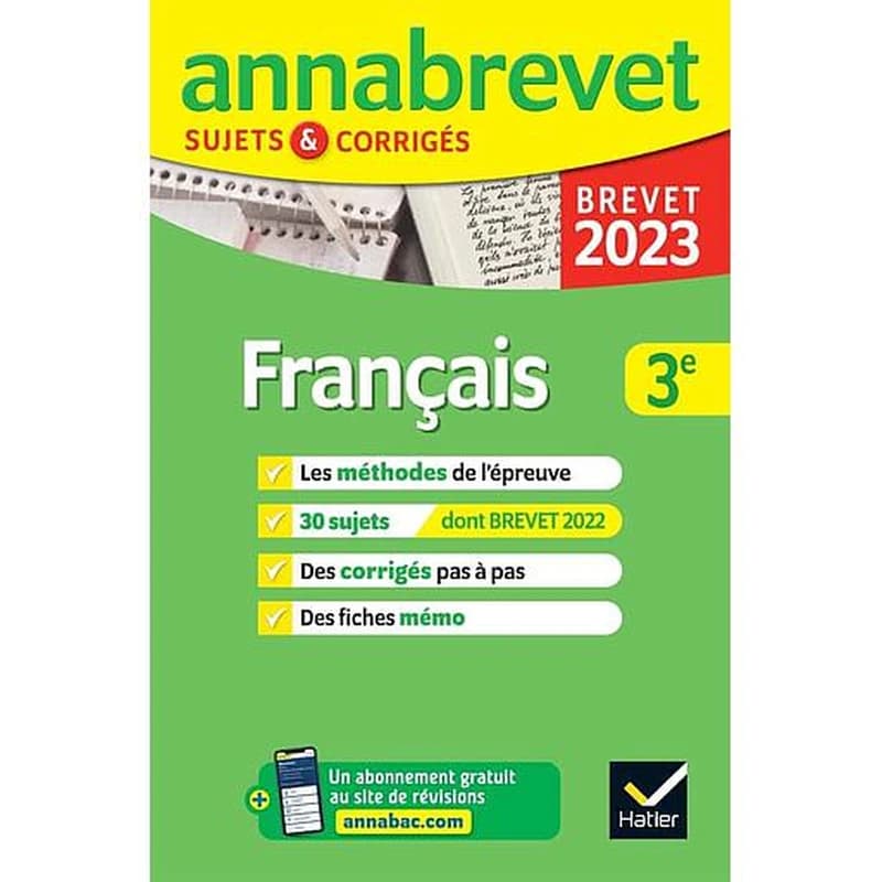 Français 3e : brevet 2023