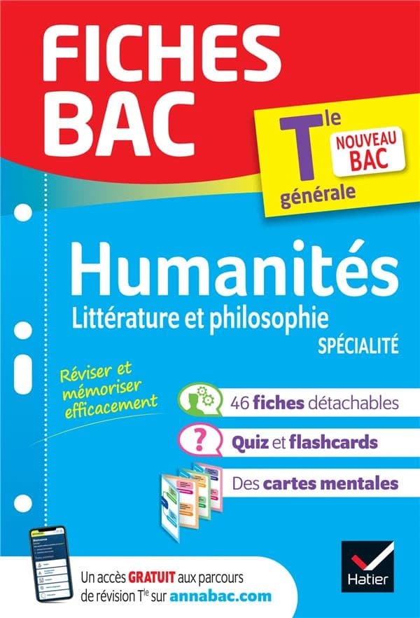 Fiches bac : spécialité humanités, littérature et philosophie ; terminale (édition 2023)