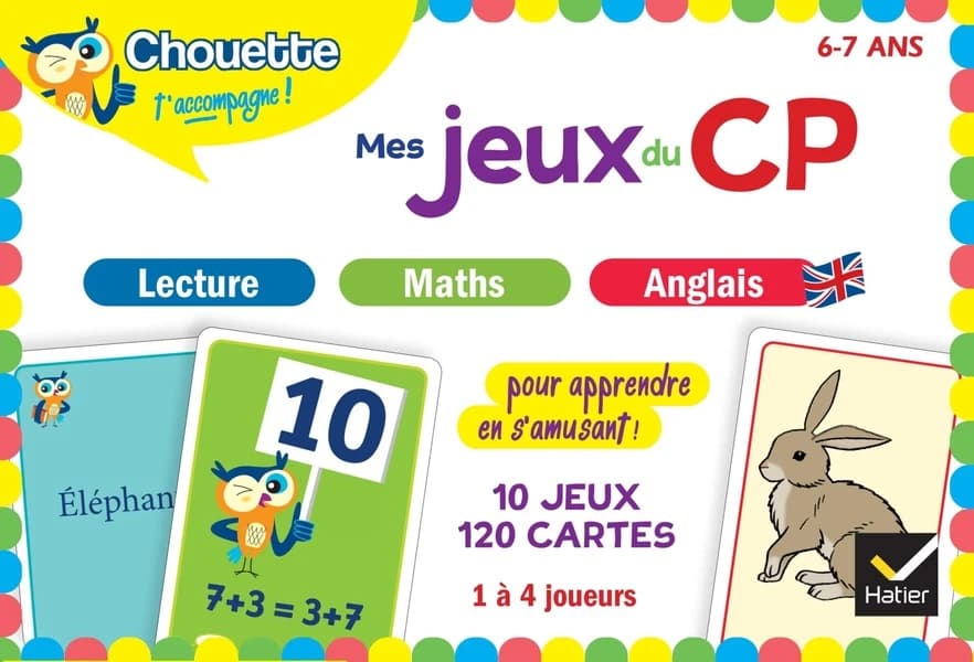 Chouette entraînement : lecture, maths, anglais ; mes jeux du CP