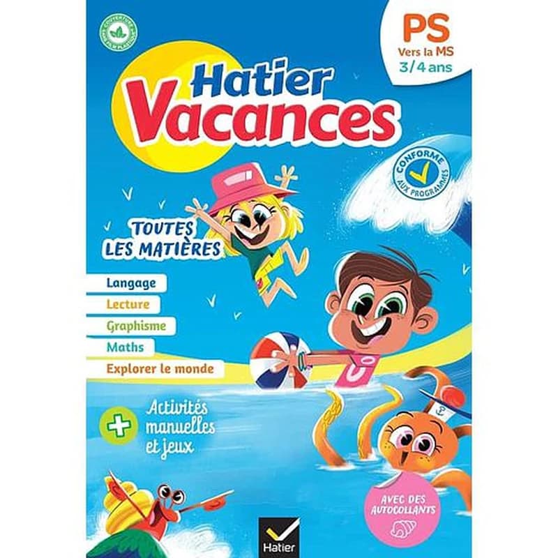 Hatier vacances : toutes les matières ; PS vers MS