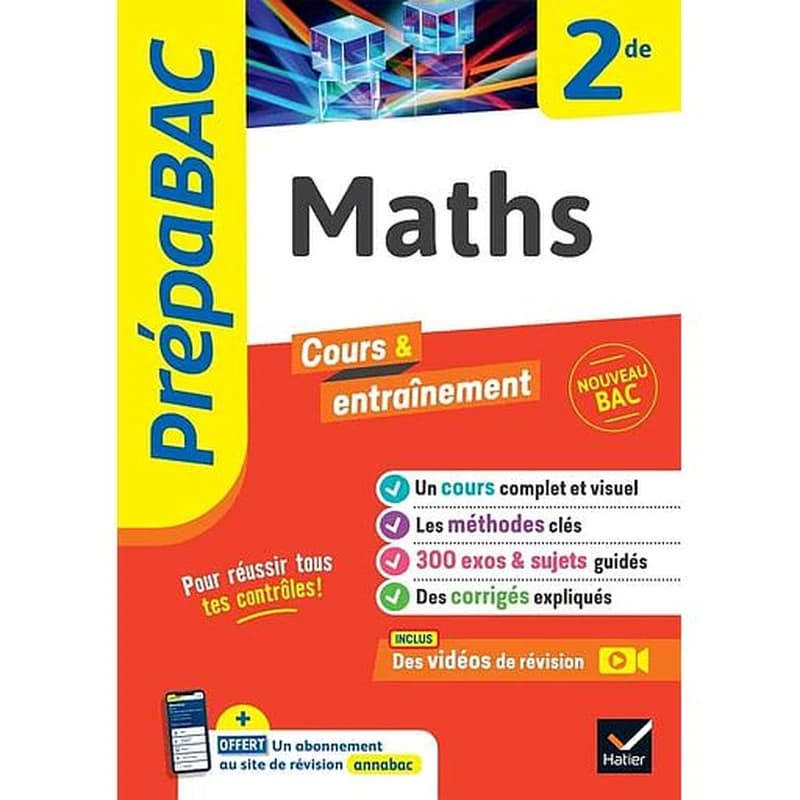 Prépabac cours & entraînement : maths ; 2de