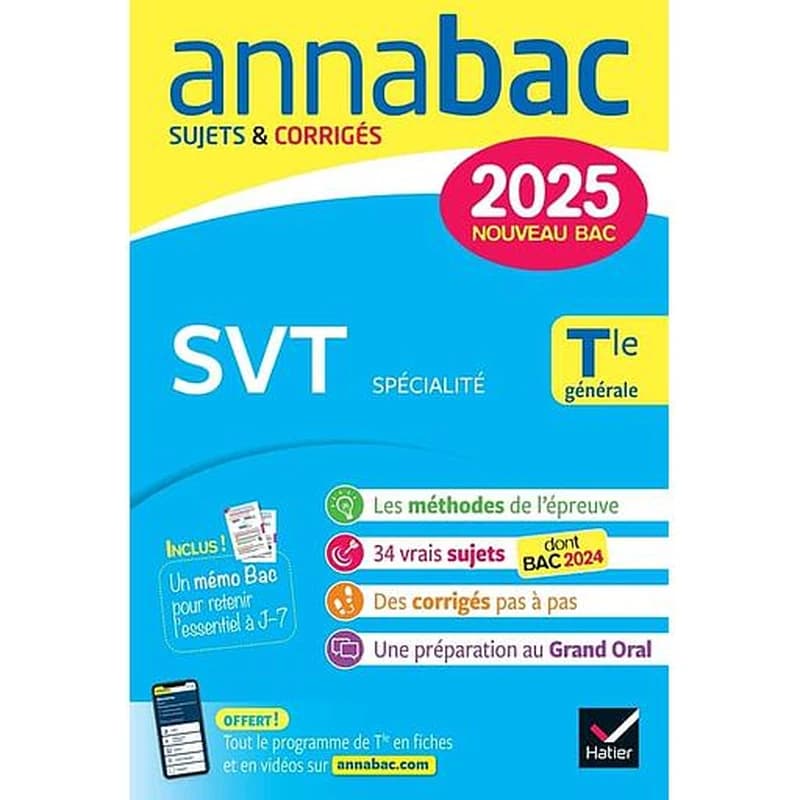 SVT spécialité Tle générale