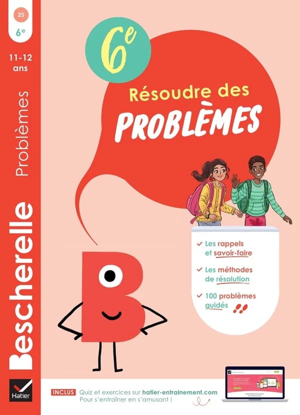 Bescherelle : Résoudre des problèmes ; 6e ; Cahier d'entraînement en maths